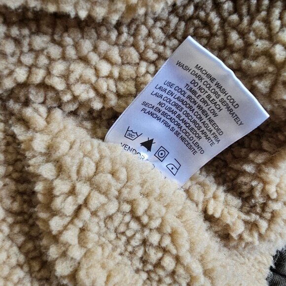 Lee Mens XXL Olive Green Sherpa-Lined Sleeveless Vest With Pockets & Zip Closure - Picture 7 of 8